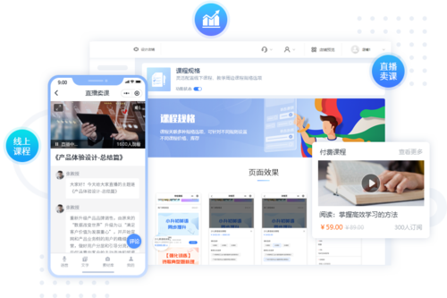 【初级版】免费试用知识付费_在线教育系统_搭建小程序网校